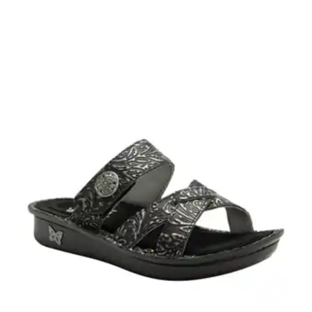 Alegria Women's Black Victoriah Show Boat Slip-On Slide Sandal Size 7